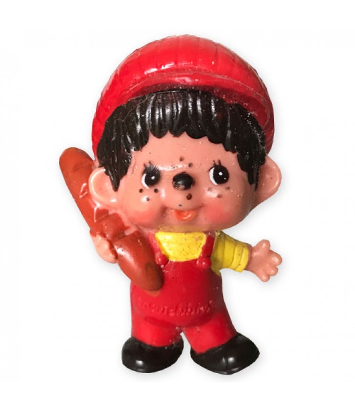 Monchhichi Vintage 1981 'Bread Boy' Mini Collectible Figure (1ct)